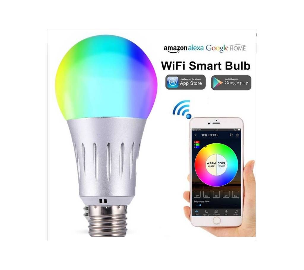 WIFI LED Bulb Magic Smart Home RGBW Bulb 7W RGBW E27 Dimmable Group LED Light Smart