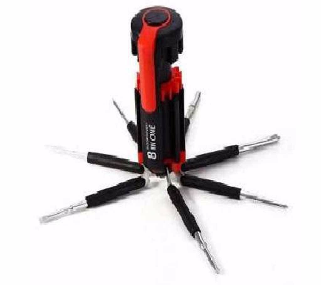 Multi purpose Screwdriver Set With Torch 