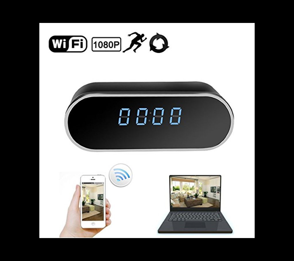 HD Wifi clock camera