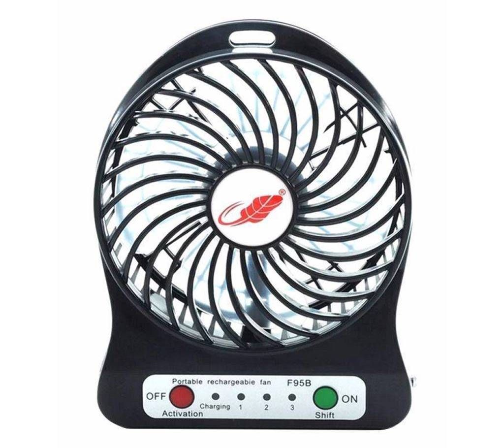USB mini rechargeable fan-black 