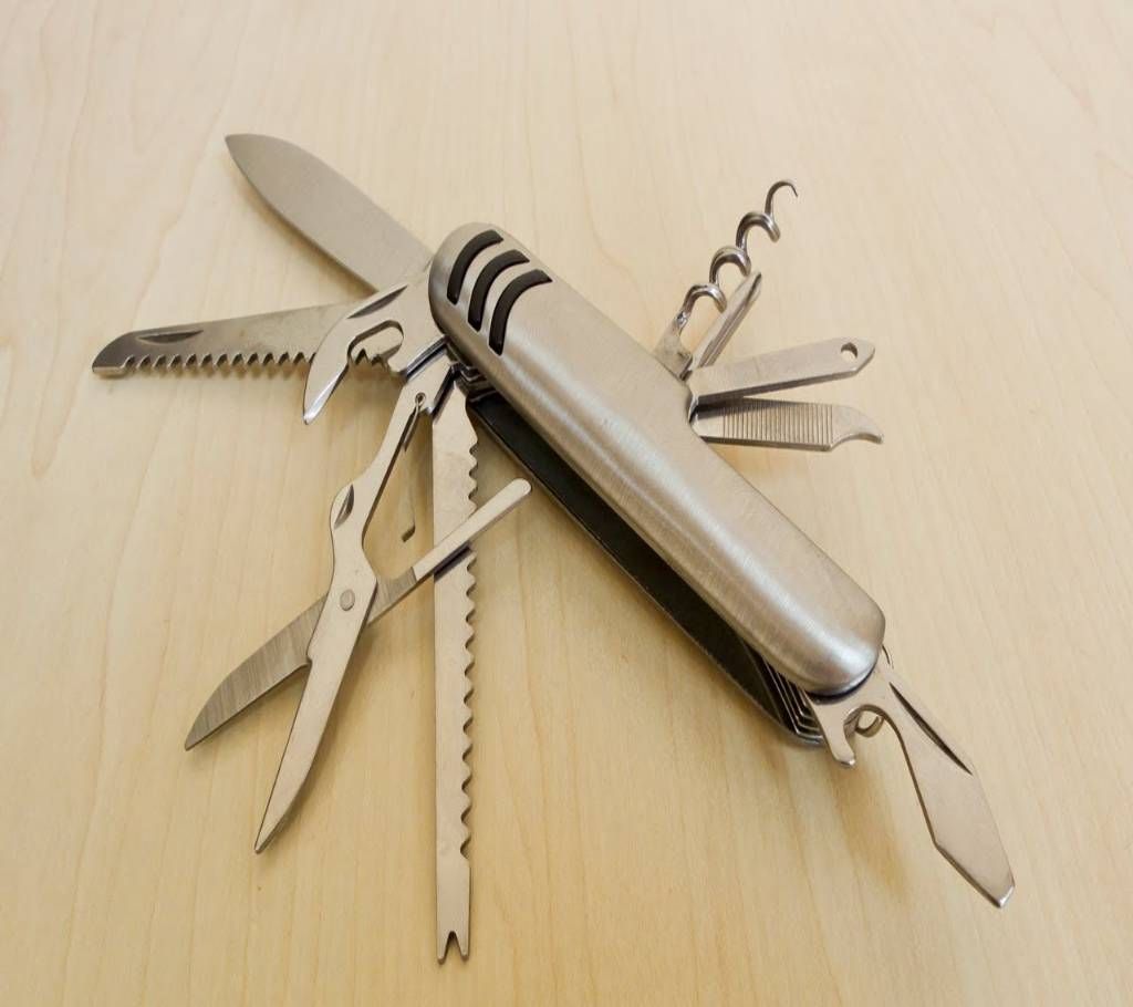 11 in 1 Multinational Stainless Pocket Hunting Knife