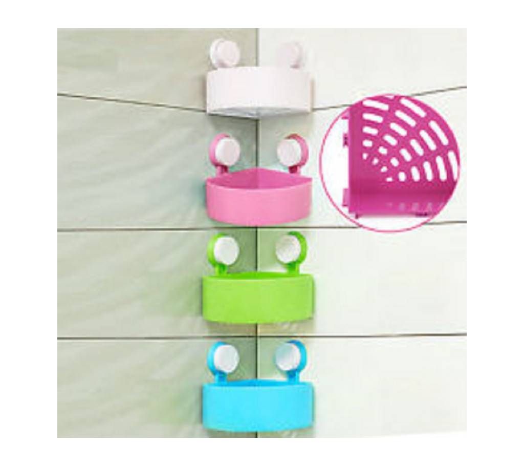Bathroom Corner Shelf With Suction Shower Rack