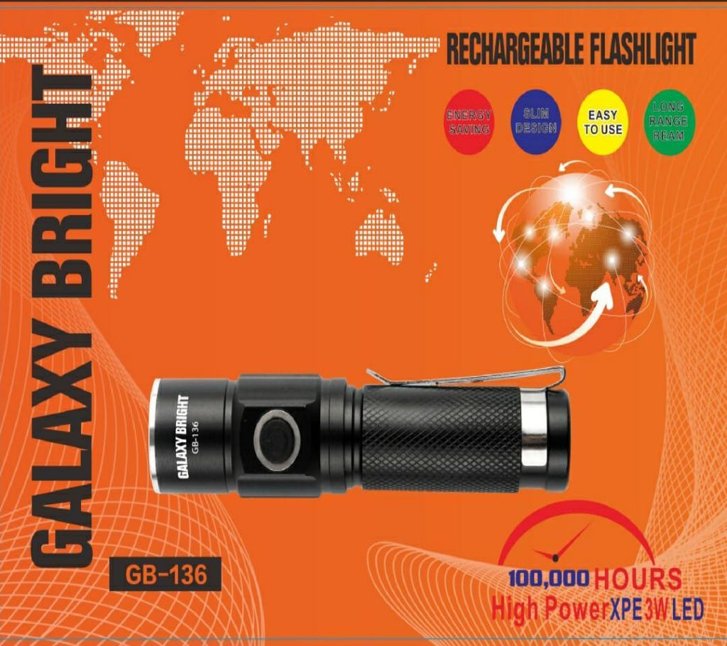 Galaxy bright LED Flashlight-GB-136