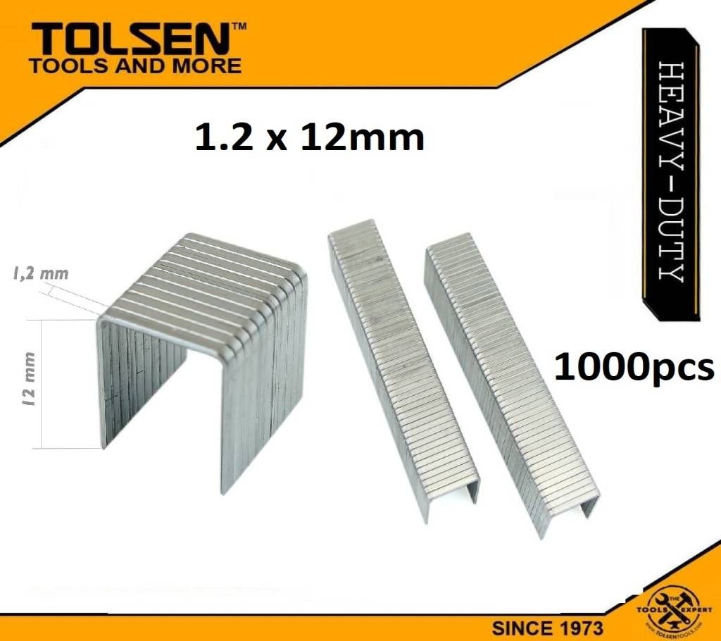 TOLSEN 1000pcs Staples Wire Refill (1.2 x 12mm ) 43030