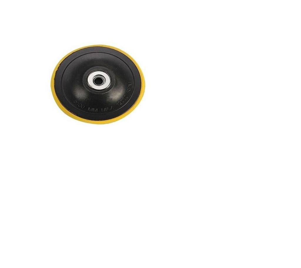 Tolsen Plastic Backing Pad With Velcro - Black and Yellow