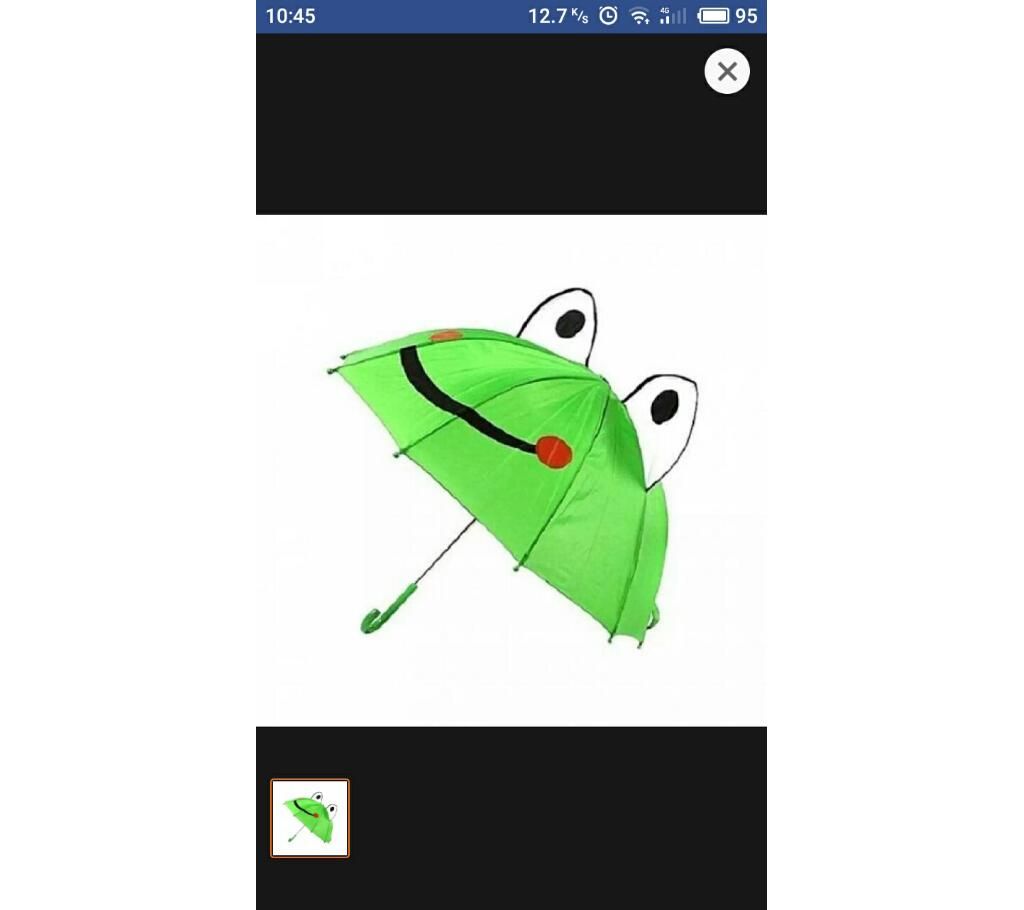 Frog emoj Umbrella