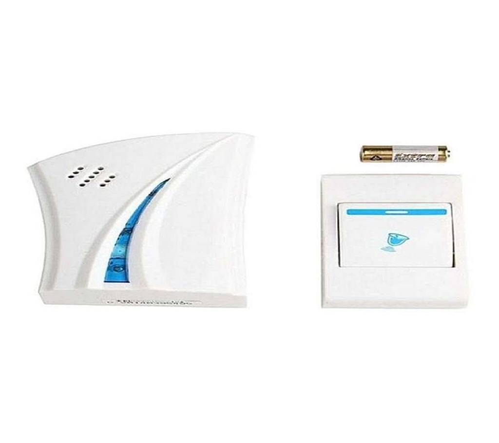 Electric Wireless Calling Bell With Remote Controller - White