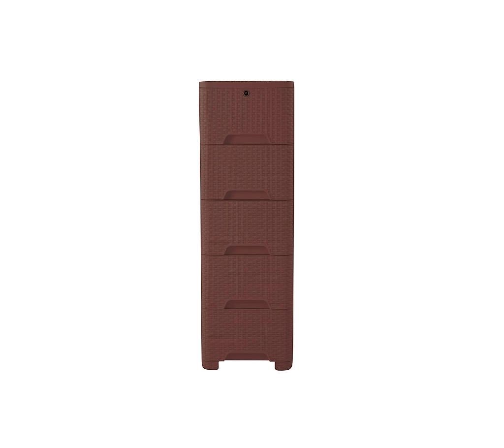 Cane Closet 5 Drawer Eagle Brown