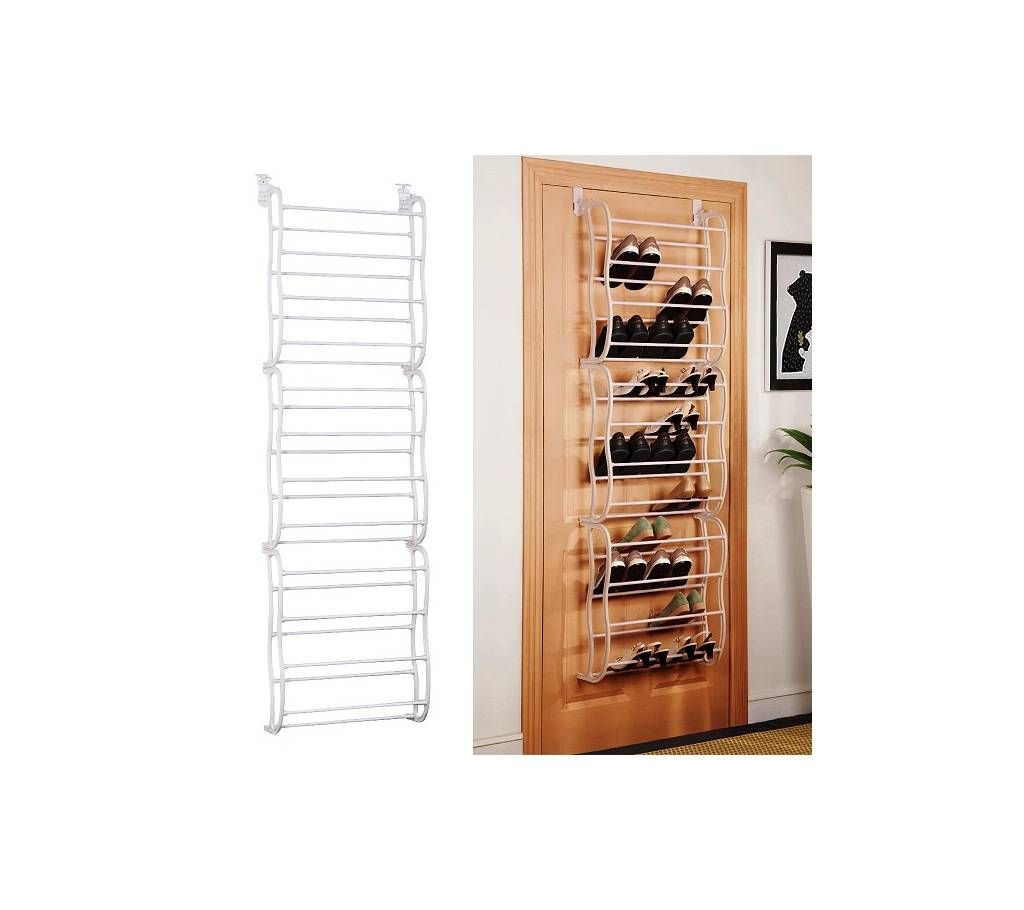 Great Space Saving Hanging Door wall Shoe Rack Metal