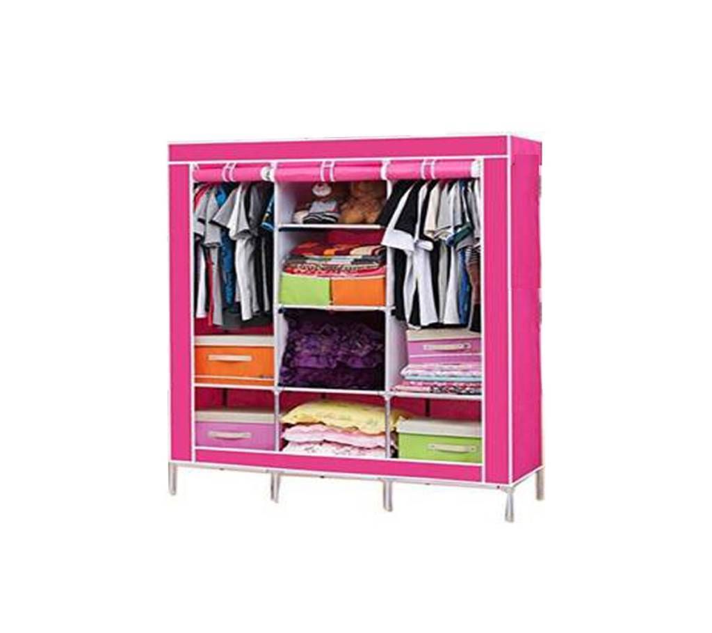 WordRob Storage Organizer for Clothes - Big Size 3 part - Pink