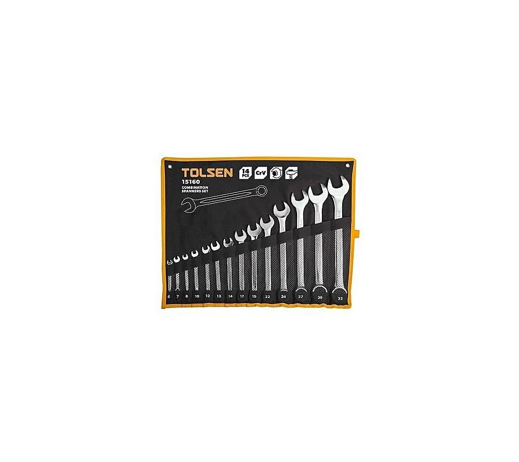 Tolsen 14 PCS Combination Spanners Set