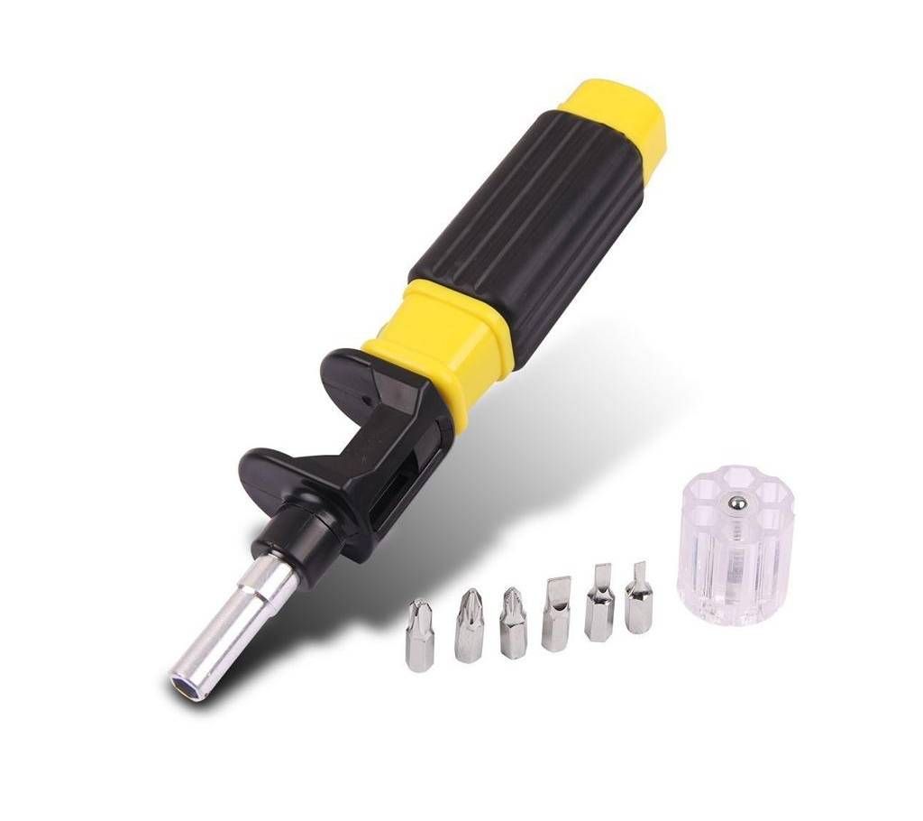 6 in1 Twist Flexible Screwdriver DIY Repair Hand Tool - Multicolor