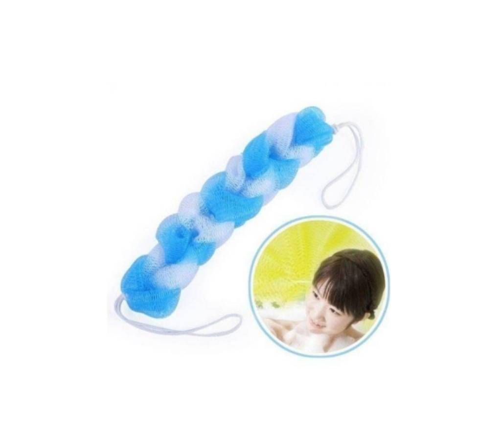 HG11 Extendable Braided Back Scrubber - White and Blue