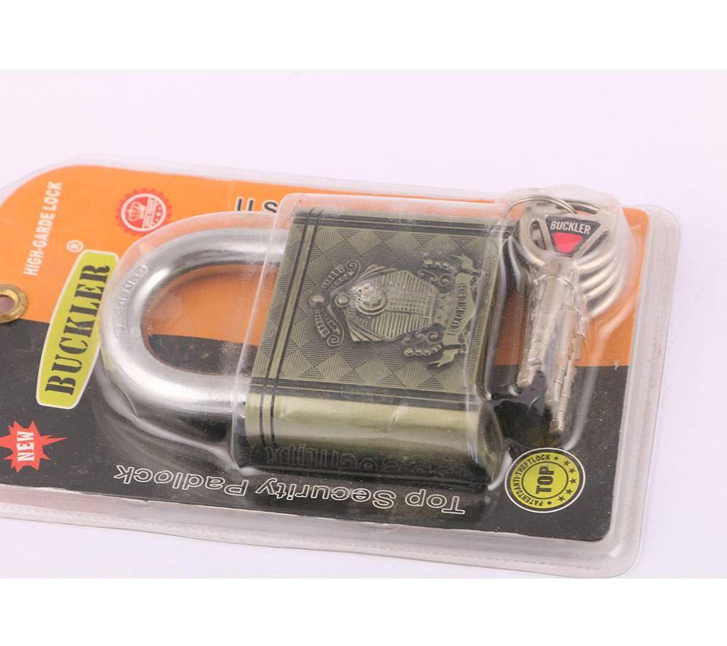 Buckler Top Security Pad lock with 4 Key