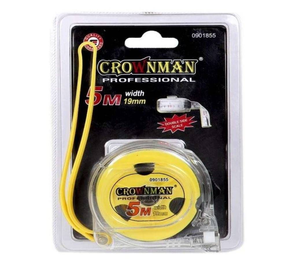 Fiber Measuring Tape 5m - Black and Yellow