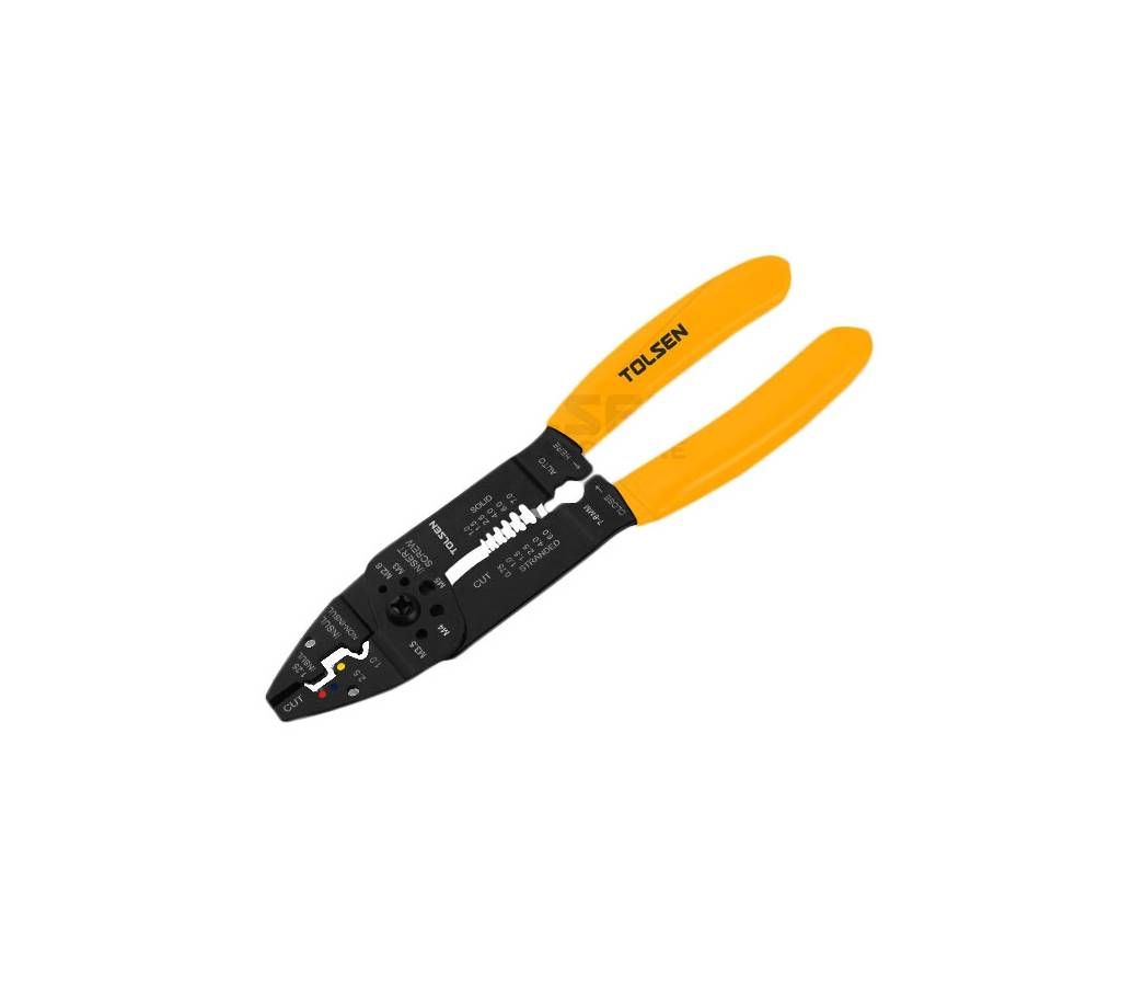 Tolsen Industrial Wire Stripping And Crimping Pliers (215mm, 8.5") 38052