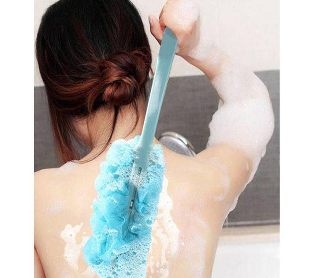 Bath Brush Back Scrubber Body Shower-White