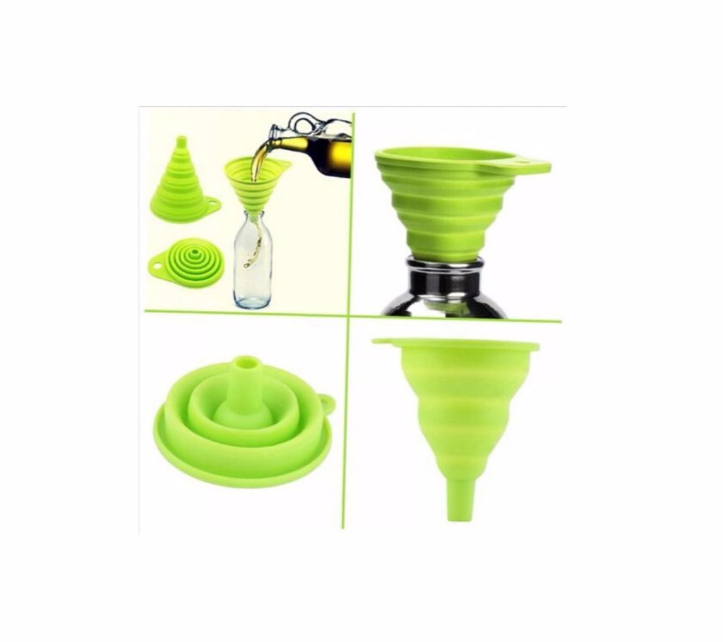 Silicone Foldable Funnel for Liquid Transfer