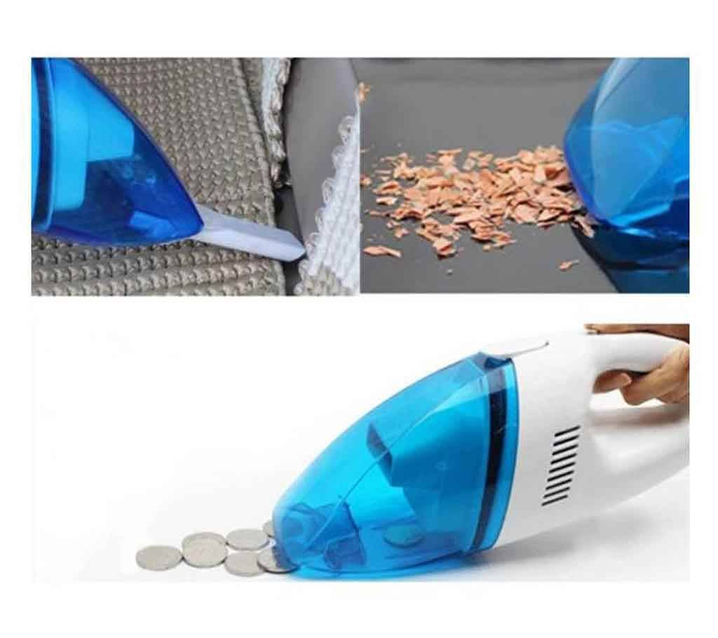 Mini Car Vacuum Complete Cleaner - 12V - White & Blue