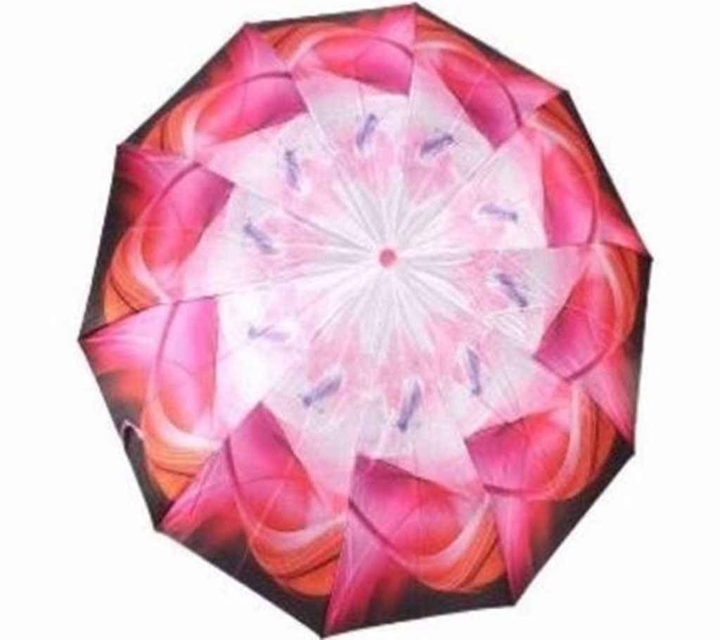 3 FOLDED MULTI PRINTED UMBRELLA