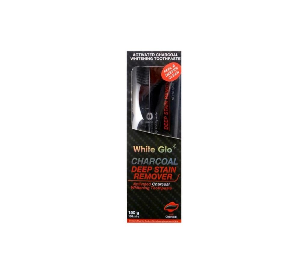 White Glo Charcoal Stain Toothpaste Set - Australia