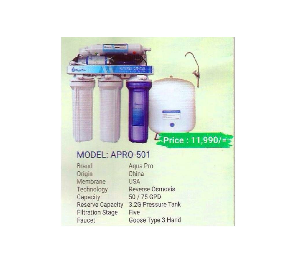 Aqua Pro APRO-501 water Purifier