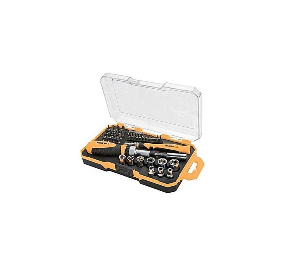Tolsen Bits and Sockets Set - 42 pieces