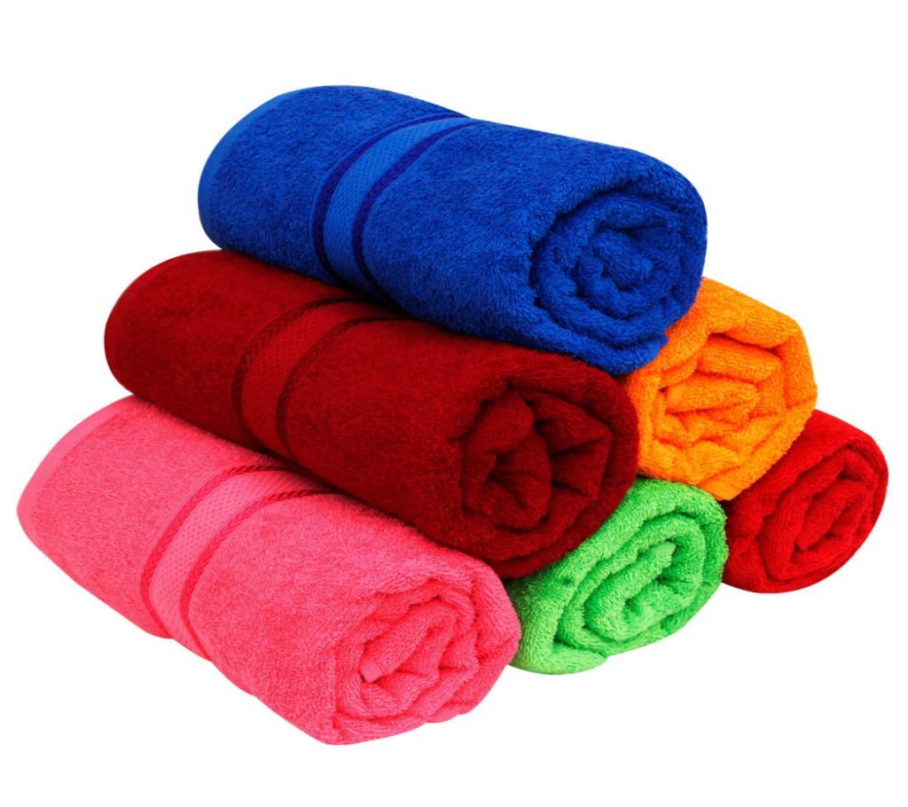 6pcs Premium Quality 100% Pure Cotton Large Size (27x54inchs) Bath Towel
