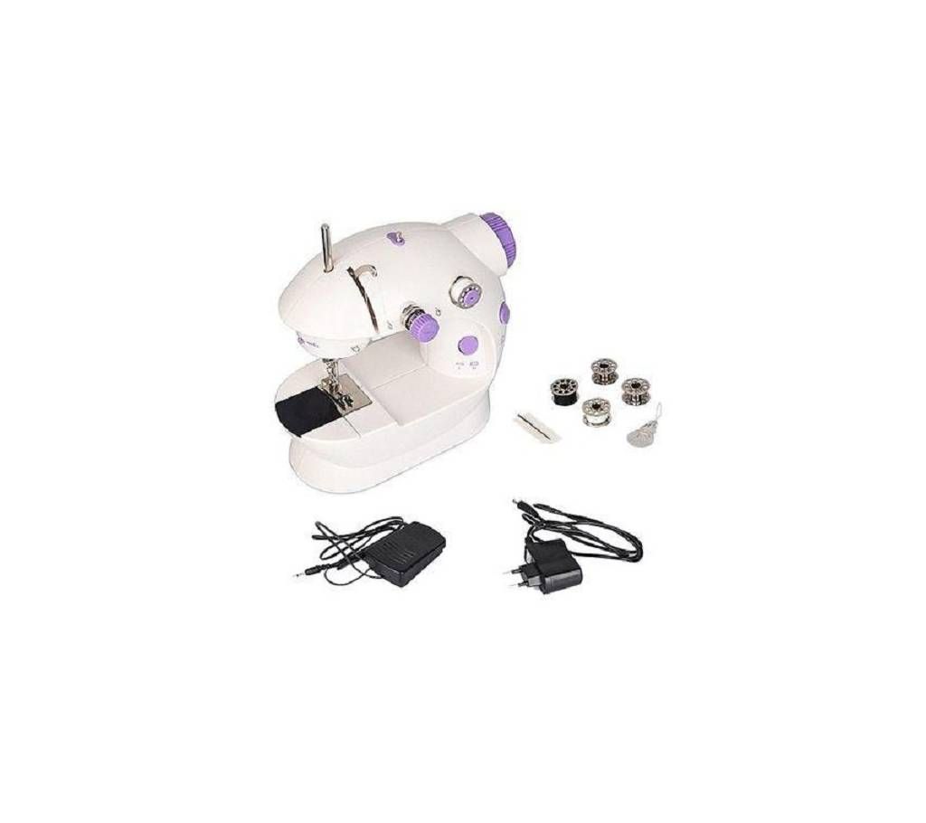 8 in 1 Electronic Sewing Machine - White and Purple