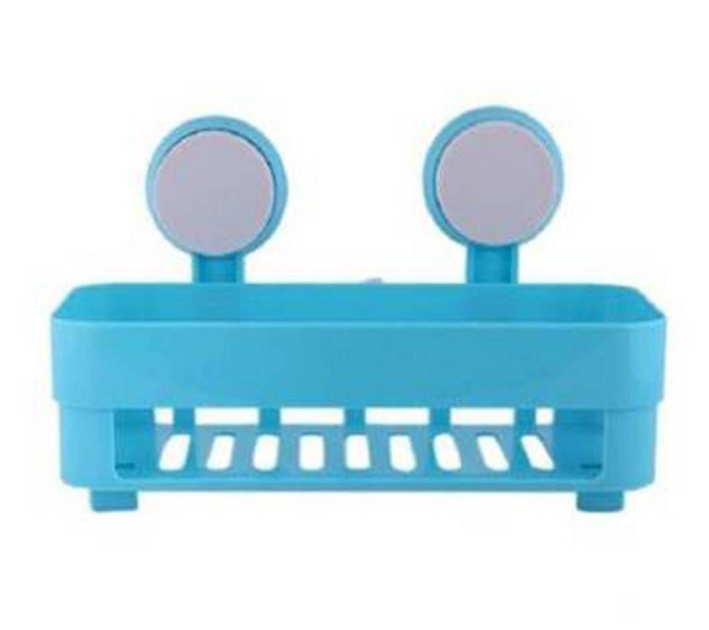 Plastic bathroom shelf-Deep Sky Blue