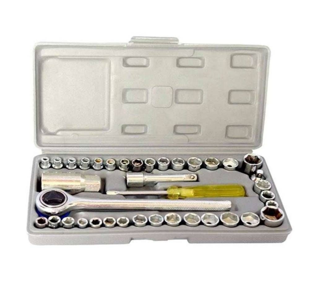 40 pcs Combination Socket Wrench Set