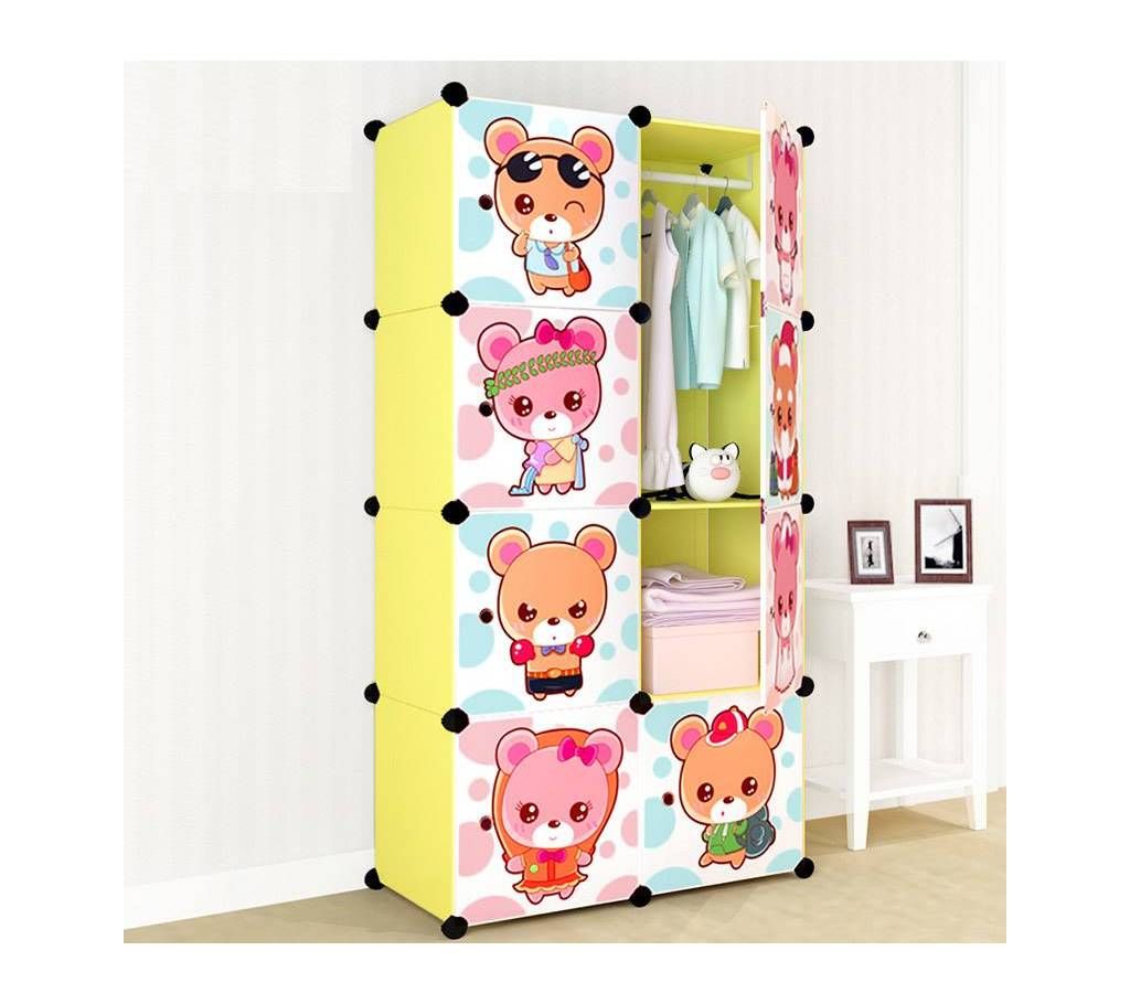 Multi Purpose Plastic Cabinet 16 Doors 4 Rails