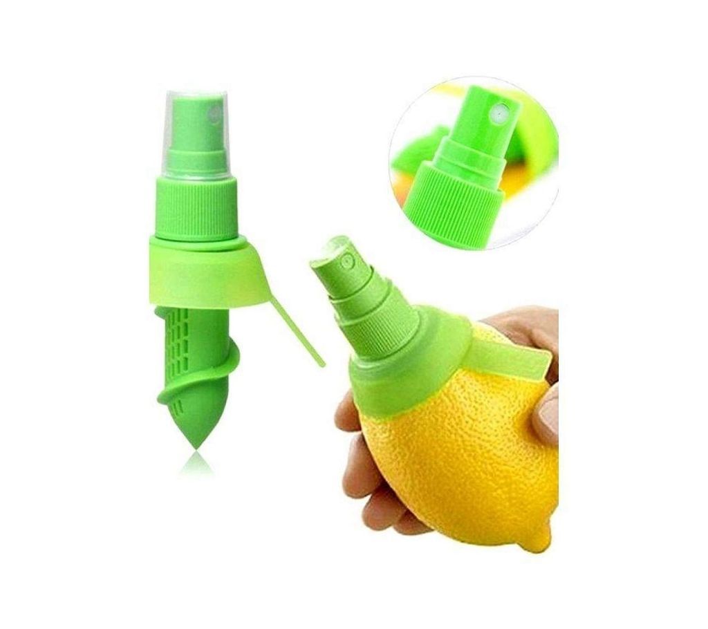Lemon Spray fresh citrus juice directly from your fruit.- Green And Yellow