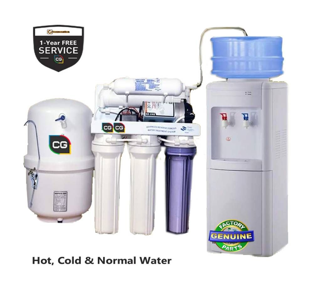 5-Satge CG Water Purifier RO Dispenser-Hot, Cold &