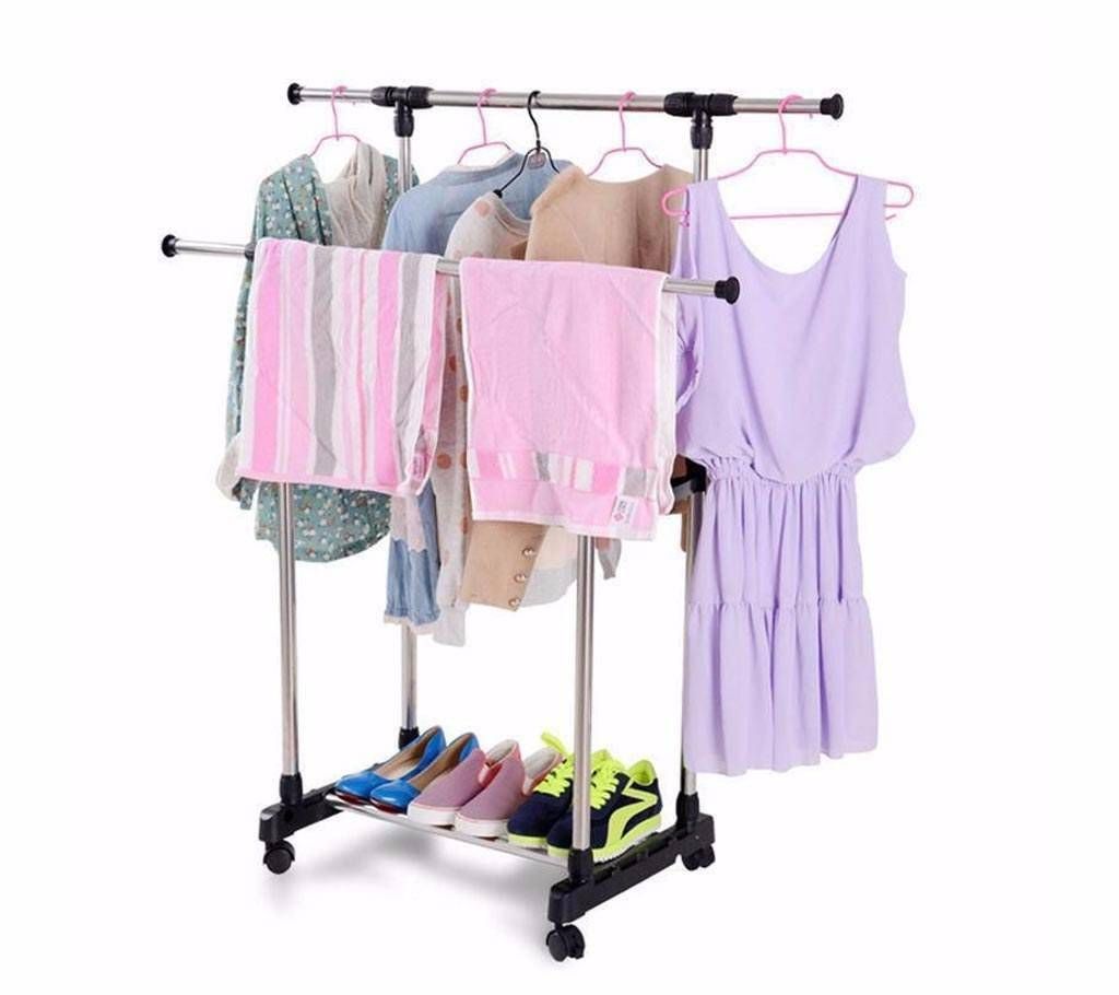 Folding double cloths & shoe rack 