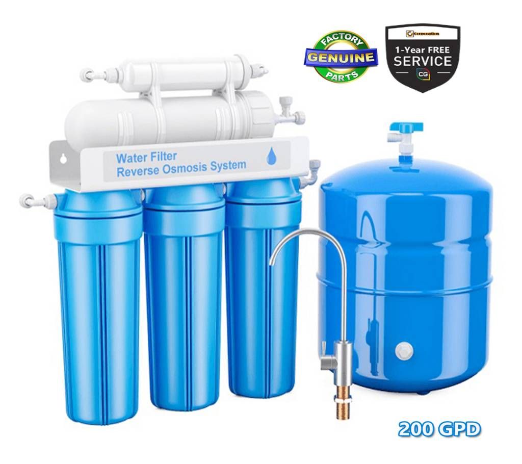 5-Stage CG Pure Water RO 200 GPD for Commercial Us