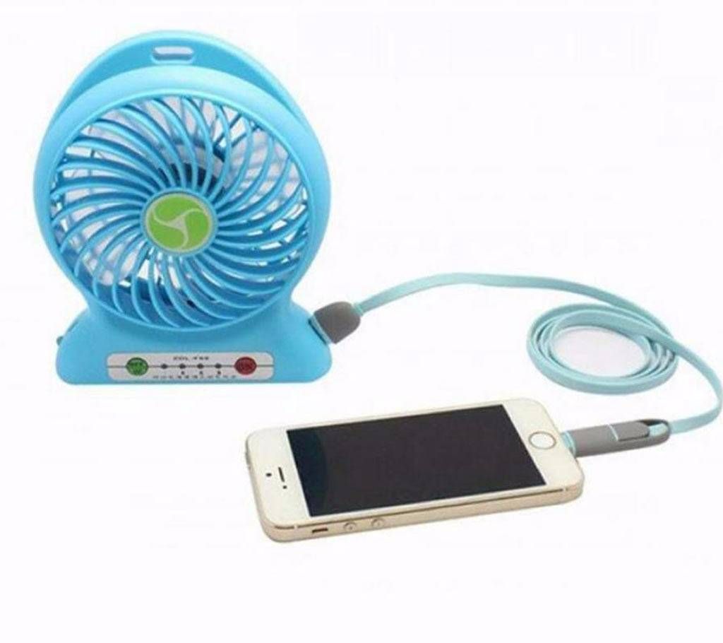 Portable USB Recharge Fan and Power Bank