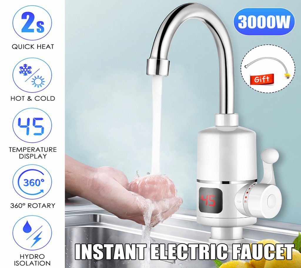 Race Instant Electric Heating Water Faucet with Hot Shower