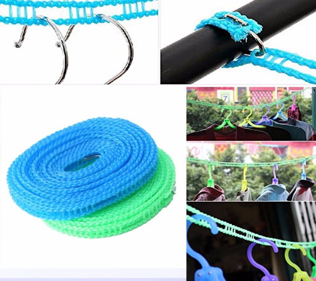 Outdoor Windproof Clothesline 5m