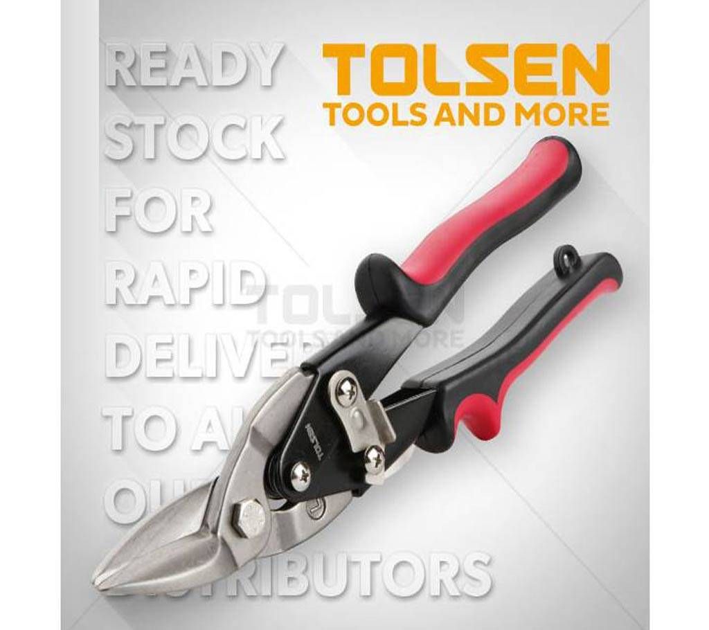 TOLSEN Metal Sheet Cutter Aviation Snips Left (250mm, 10") 30021