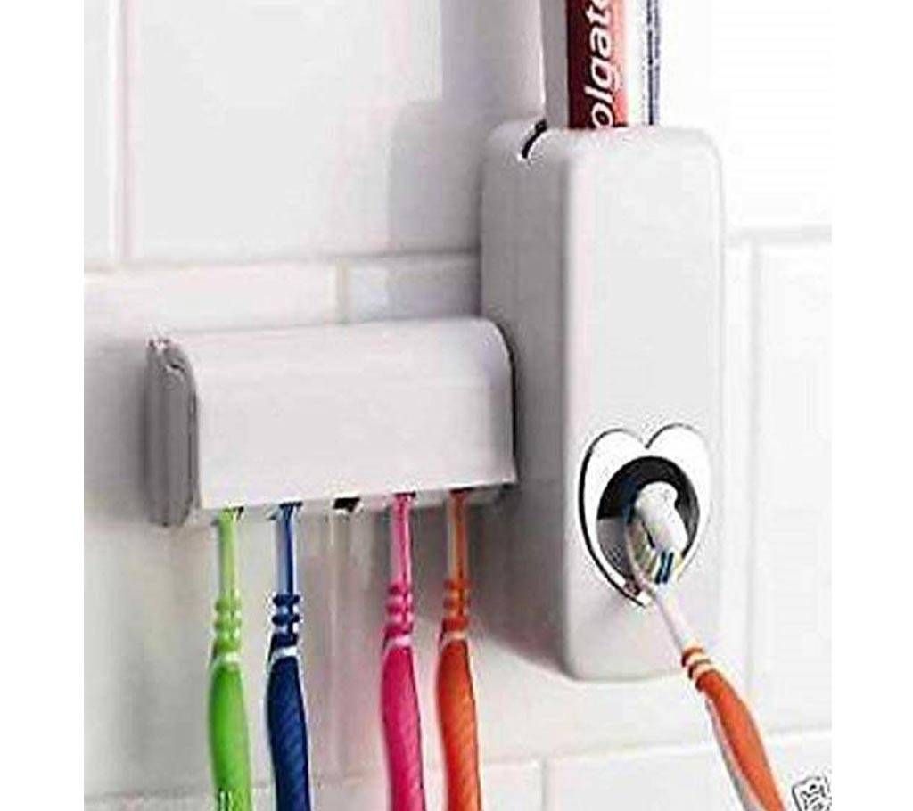 Automatic Toothpaste Dispenser and Kaixin Brush Holder