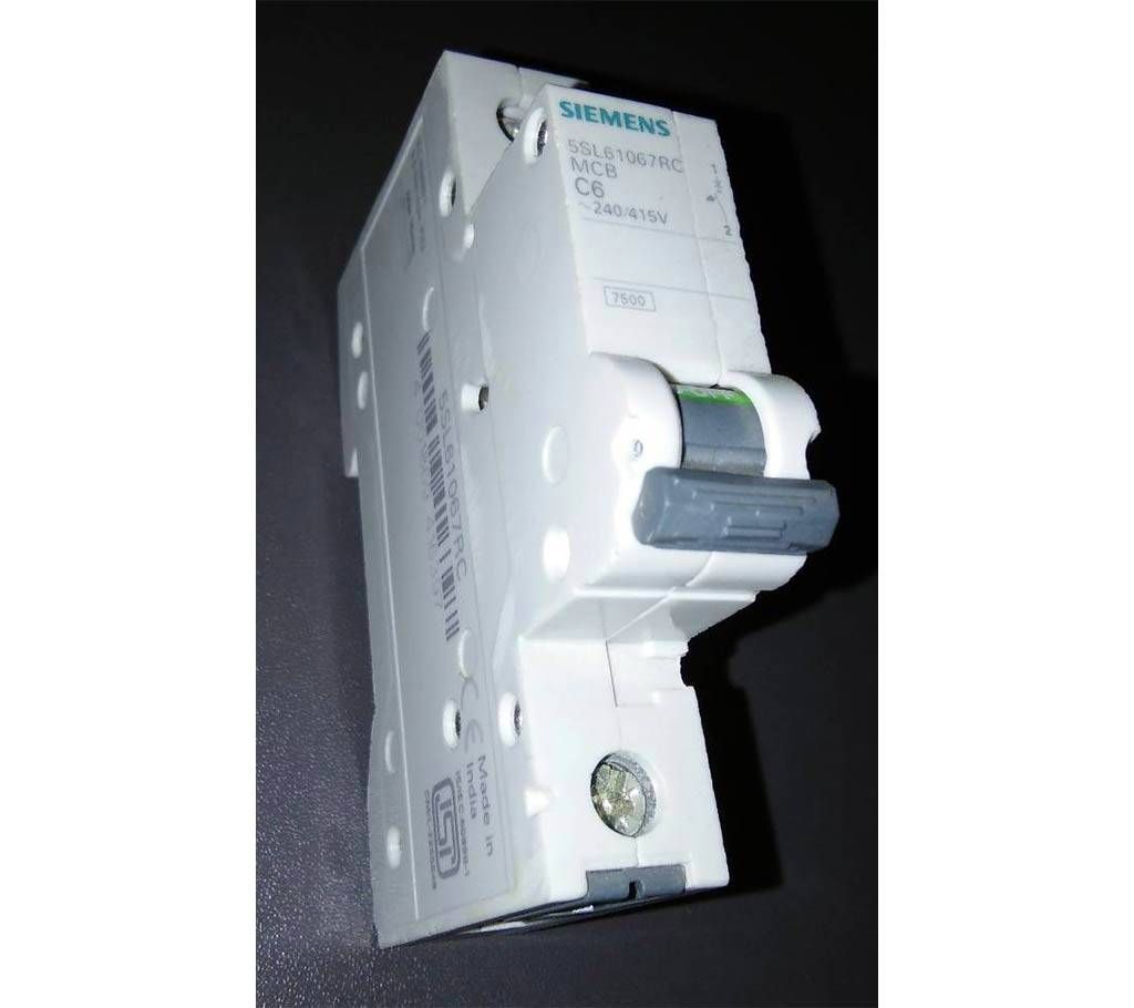 06A to 32A, SP MCB, Siemens
