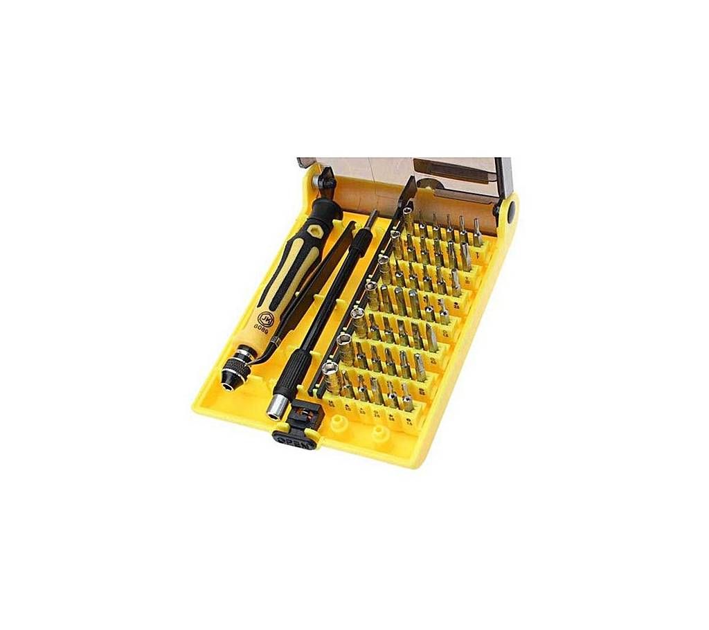 45 in 1 Screwdriver Set Repair Tools - Yellow and Black