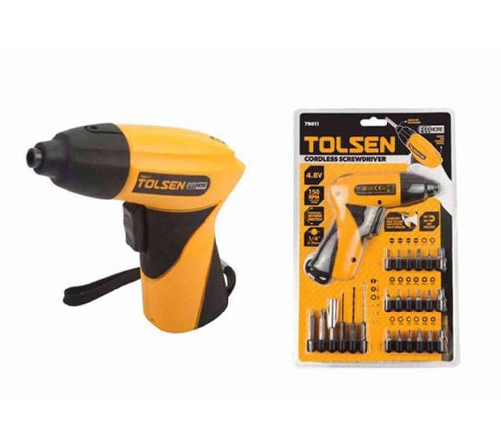 Tolsen cordless screw driver set with drill 