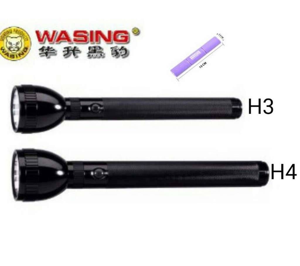 Wasing rechargeable flashlight/torchlight