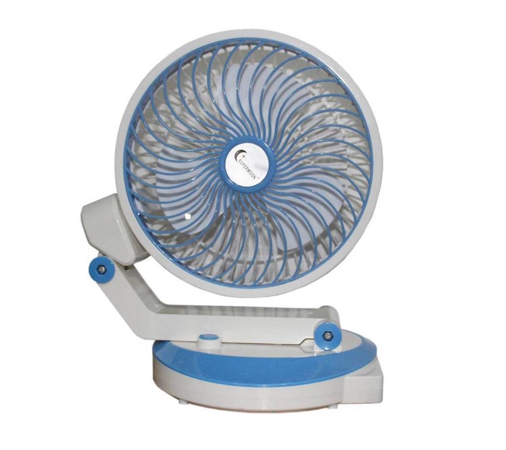 Supermoon Rechargeable Tabale Fan with Light