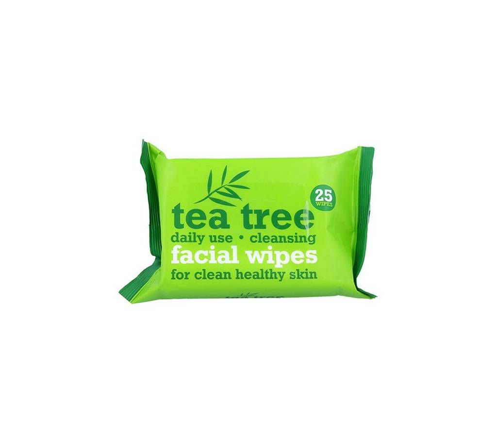 Tea Tree Cleansing Facial Wipes (25pcs) - UK