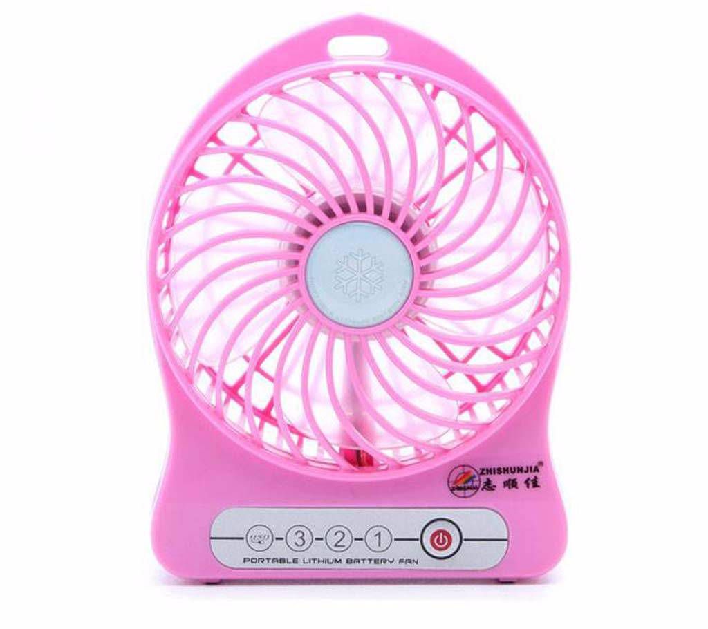 Mini Rechargeable Portable Fan - Pink
