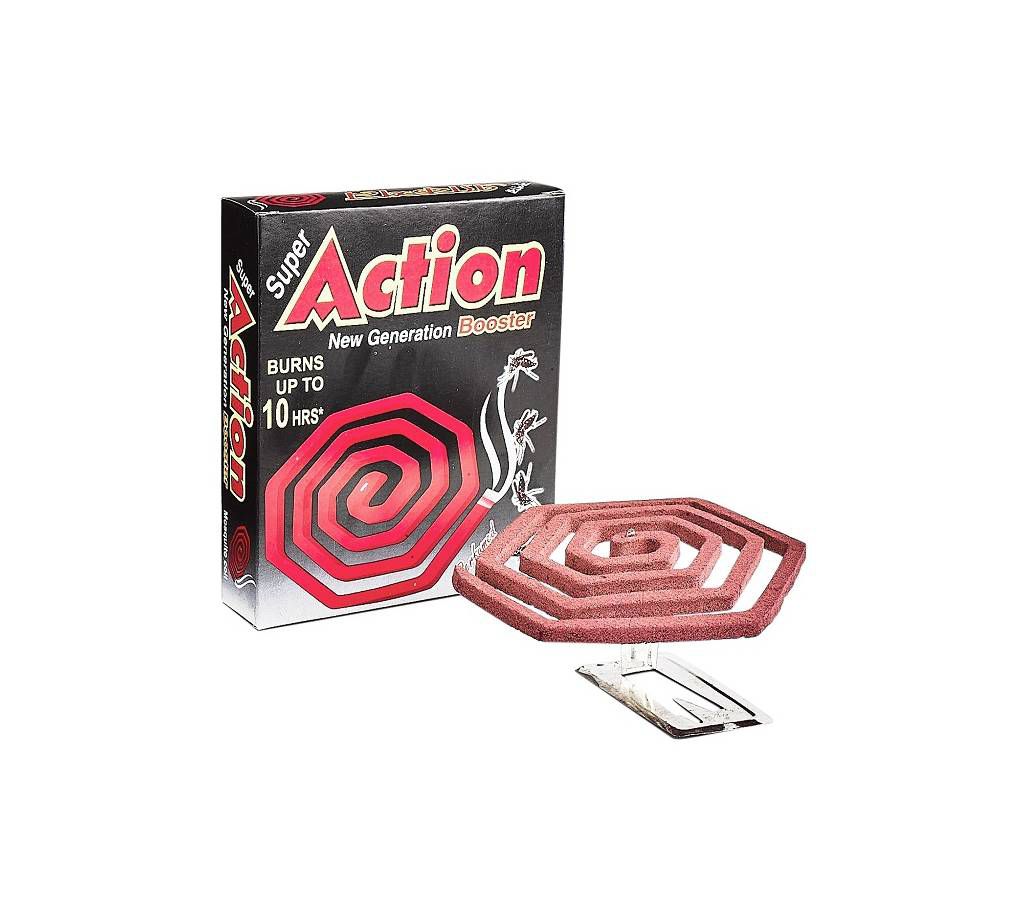 Super Action New Generation Booster Mosquito Coil - Pack of 10 