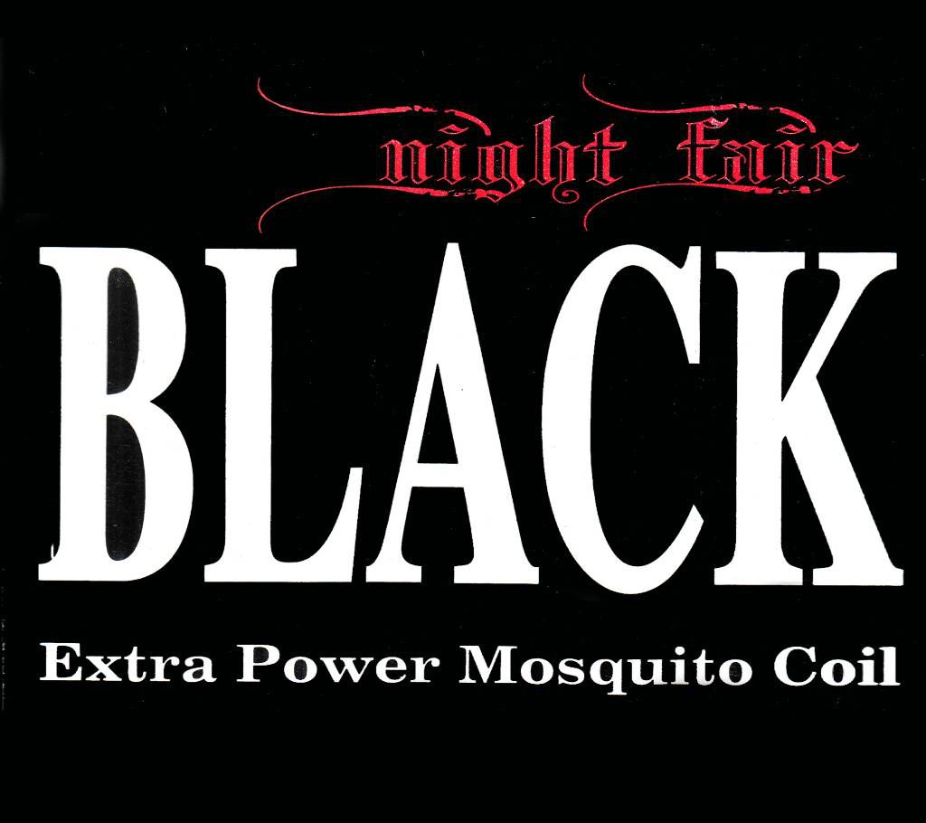 Night Fair BLACK Extra Power Mosquito Coil - 3 pack